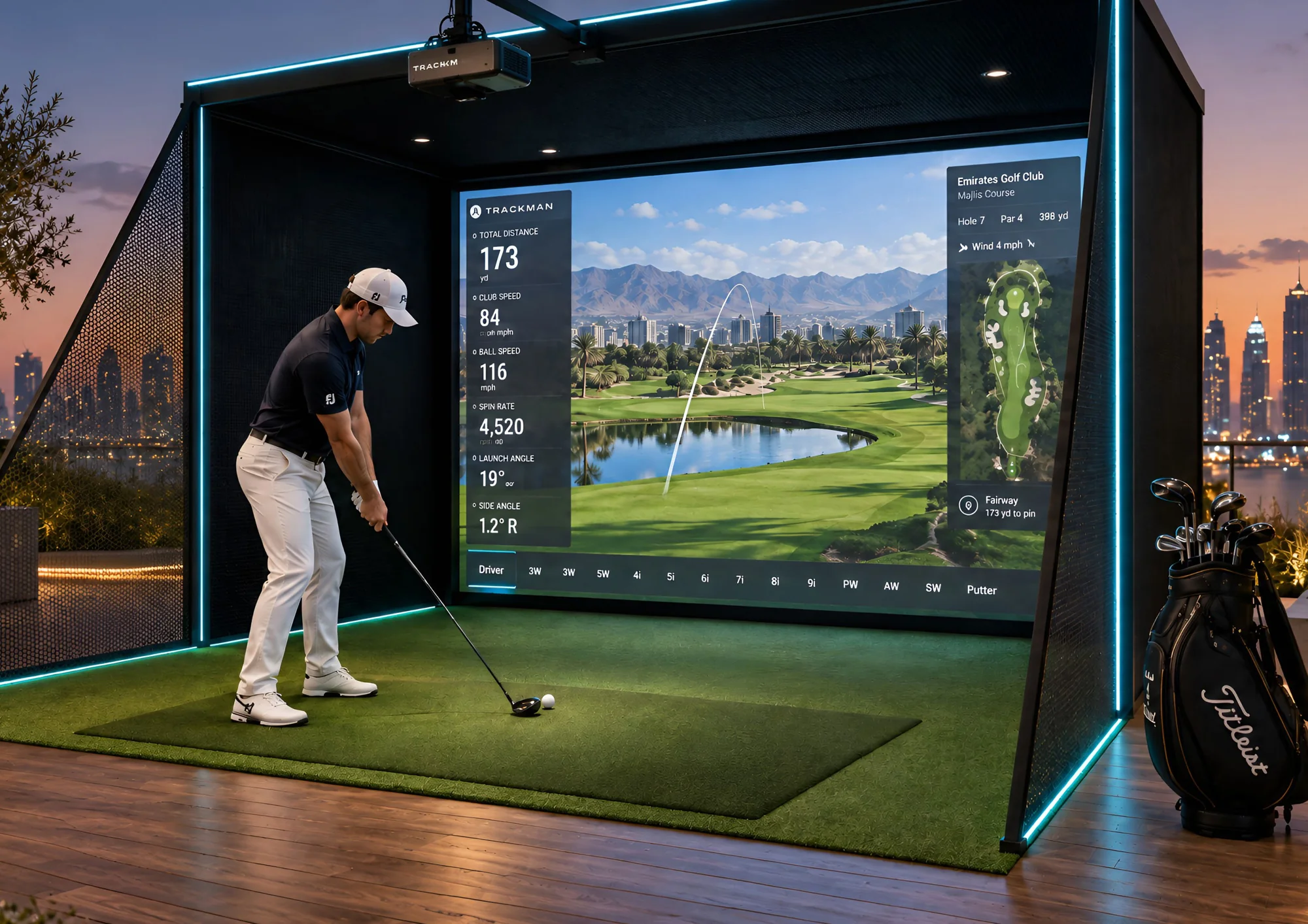 Golf simulator — SAMANA Downtown One