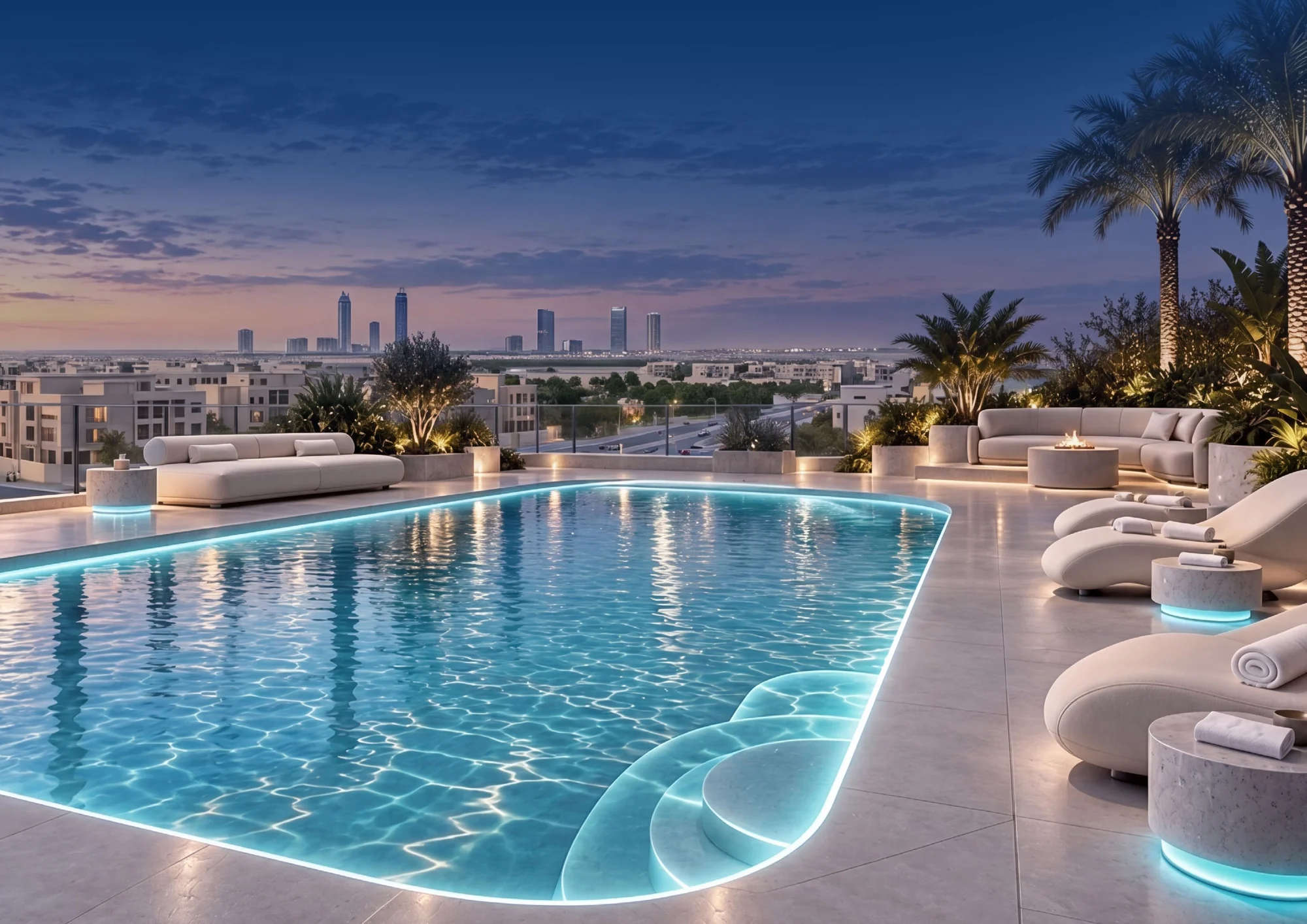 Swimming pool & pool deck — SAMANA Downtown One